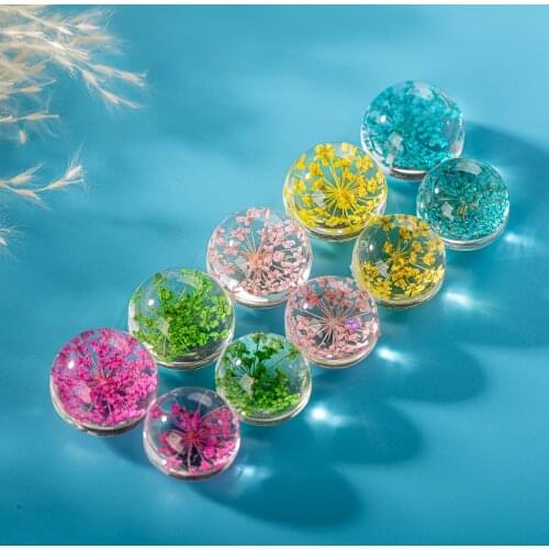15-18mm 5pcs Hand-made Flower Glass Bead beads set For DIY Earrings Bracelet Choker Necklace Jewelry Making Beads #IZ122