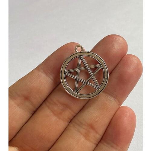 18pcs Celtic Knot Pentagram Pendants, For Jewelry Making Diy Handmade Necklace Earrings Aesthetic Accessories Charms Findings