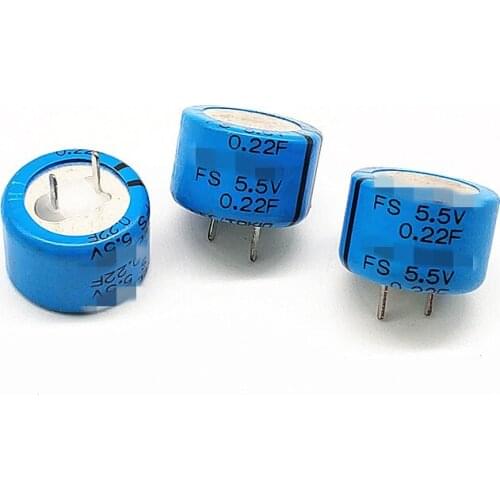 2pcs/lot FS0H224ZF 5.5V 0.22F Energy Storage Memory 5.5V0.22F Type C