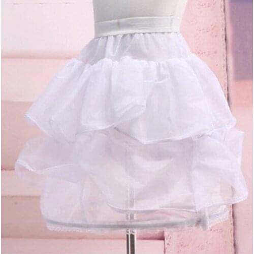 2021 Girls Dress Flower Petticoat Christmas Party Princess Dress for Girls Underskirt Skirts For Kids Children Birthday Vestidos