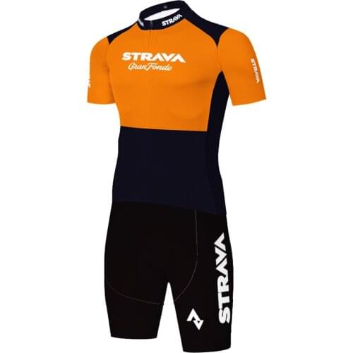 2021 Strava cycling skinsuit 20D gel pad Tight bike clothing one piece triathlon suit men maillot ciclismo hombre verano