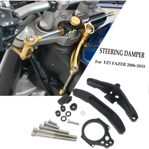 2006-2015 Motorcycle Accessories Steering Damper Bracket Set Stabilizer Linear Dampers Mounting Support For Yamaha FZ1 FAZER