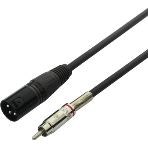 WinAqum RCA Jack to XLR Male M/M Audio Cabel with Double Shiending Adapter Wire XLR 3PIN Speaker Line