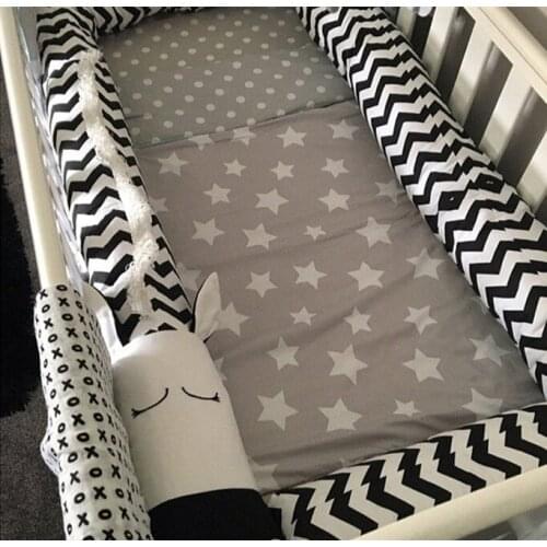 200cm Baby Bed Bumper Newborn Crib Bedding Bumper zebra Newborn Baby Bed Bumpers Crib Safety Protection