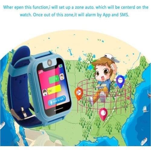 Free Shipping IninS6 kids Smart Watch 2019 LBS Touch Screen 1.54 inch Child