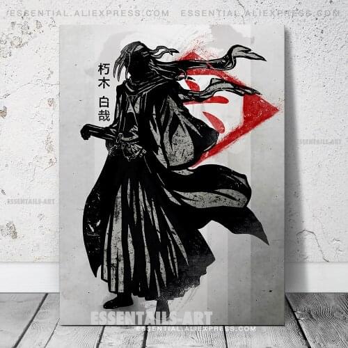 Byakuya Kuchiki Bleach Anime Poster Canvas Wall Art Painting Decor Pictures Bedroom Study Living Room Home Decoration Prints