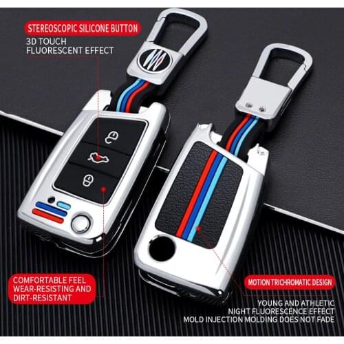 Car Key Cover Remote For Volkswagen VW Golf 7 mk7 Seat Ibiza Leon FR 2 Altea Aztec For Skoda Octavia Protection Cover