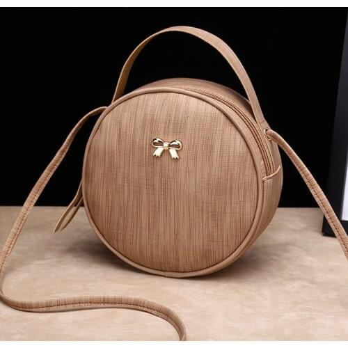 2020 Spring New Versatile Causal Women Fashion Shoulder Small Round Crossbody messenger Satchel Bags Handbag Clutch