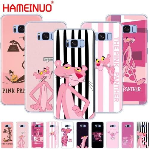 HAMEINUO Pink Panther lovely cell phone case cover for Samsung Galaxy S9 S7 edge PLUS S8 S6 S5 S4 S3 MINI