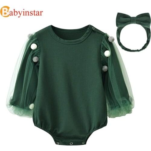 Babyinstar Baby Rompers for Girls Toddler Girls Clothing Watermelon Backless Jumpsuit + Headband 2pcs Outfits Sunsuit for Girls