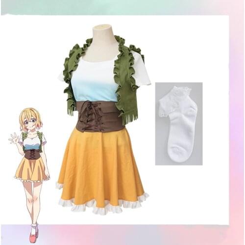 Anime Rent A Girlfriend Nanami Mami/Asami Nanami Cosplay Costume Lovely Outfit Halloween Costumes for Women Girls Daily Dress