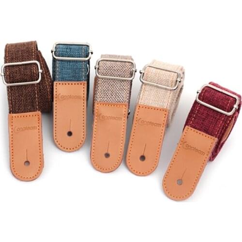 B36F Guitar Strap Adjustable Belt Leather Ends for Acoustic Classic Electric Guitar
