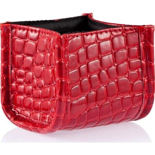 MagiDeal Red Cosmetic Makeup Brush Lipstick Holder Tool PU Display Stand Container Make-up Tool Kit High Quanlity Red