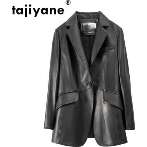 Womens Female Coat Leather Jacket Real Genuine Leather Jacket Sheepskin Women Clothes 2021 Autumn D9515Q01 WPY472