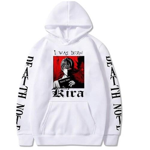 2021 Hot Japanese Anime death note Graphic Hoodies Long Sleeve Clothing