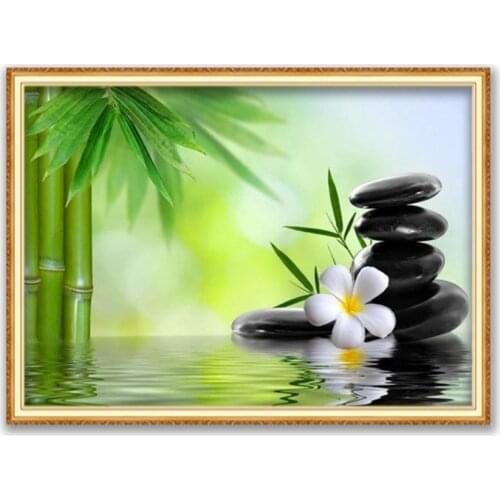 Region Zen DIY Cross Stitch Embroidery 11CT Kits Craft Needlework Set Cotton Thread Printed Canvas Home Decoration New Design