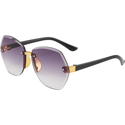 2021 New Rimless Retro Irregular Sunglasses Children Brand Designer Sun Glasses for Boys/Girls Metal Eyewear UV400 Oculos De Sol