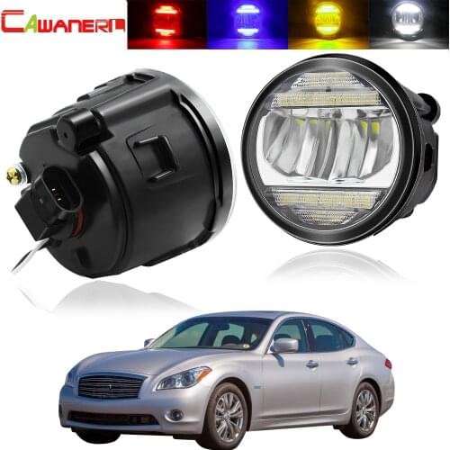 2in1 Fog Light + DRL Car Front Bumper Fog Lamp Daytime Running Light 30W 8000LM 12V For Infiniti Q Q60 Q70 2011 2012 2013 2014