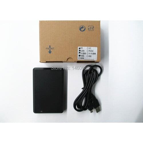 NO LOGO 125Khz EM4100 New Security Black USB RFID ID Proximity Sensor Smart Card Reader