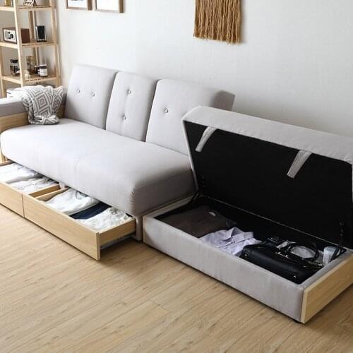 Special multifunctional cloth sofa combination storage folding sofa simple leisure sofa bed factory direct sales
