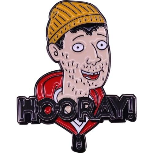 Hooray! Hard Enamel Pins Anime Movies TV Brooches Women Men Lapel Badges Backpack Collar Fashion Jewelry Gifts For Kids Friend