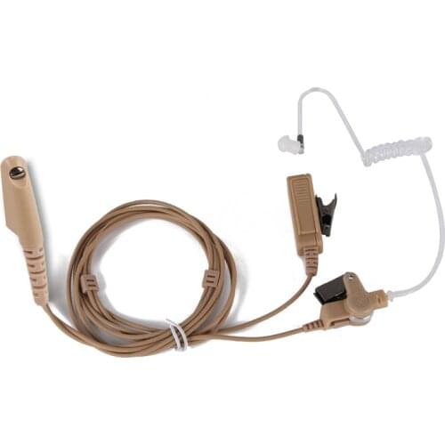 For Motorola Earpiece Walkie Talkie GP328 GP338 Air Tube Headset Anti-radiation Earphone Mic GD380 GP340 HT750 HT1250 Accessory