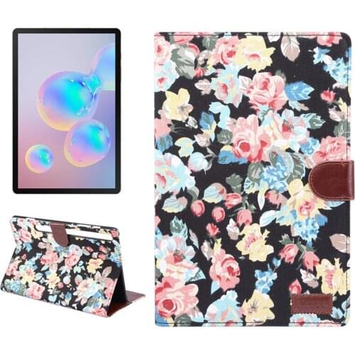 For Samsung Galaxy Tab S7 Plus Folio Flower Painted Protective Book Cover For Galaxy Tab S7 Plus SM-T970 T975 Tablet Funda