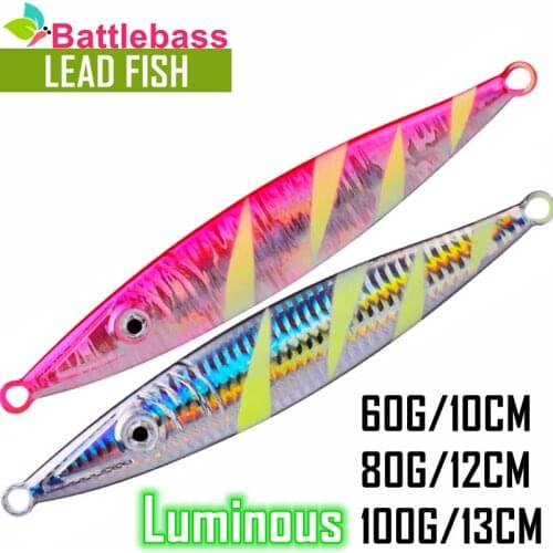 BATTLEBASS 1PC Metal Jigging Spoon 80G 100G 120G 160G 200G Shore Casting Jig Drag Cast Sea Bass Lures Artificial Fishing Bait