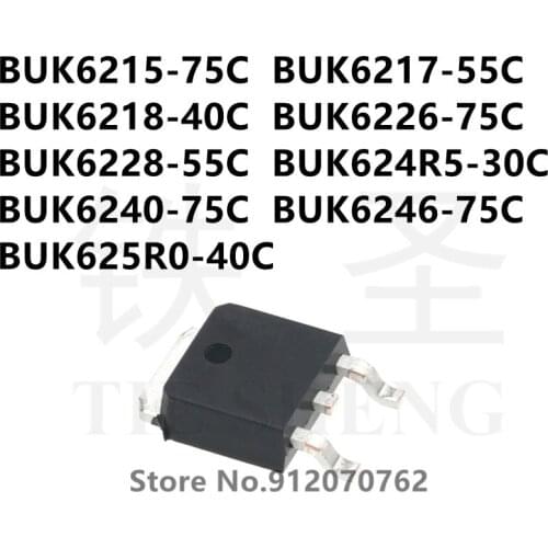 10PCS/LOT BUK6215-75C BUK6217-55C BUK6218-40C BUK6226-75C BUK6228-55C BUK624R5-30C BUK6240-75C BUK6246-75C BUK625R0-40C TO-252