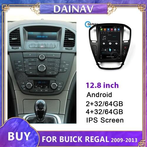 12.8 inch Car multimedia DVD Player For Buick Insignia july 2013 Auto Audio Radio Stereo with GPS WIFI DVR