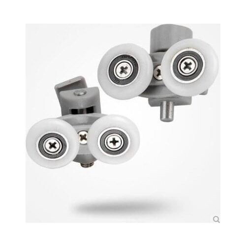 4 pairs can adjust High quality nylon shower door roller.sheave wheels