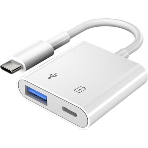 Type-C OTG Adapter Power Supply USB 3.0 Mobile Phone External U disk Converter Two-In-One Adapter Cable