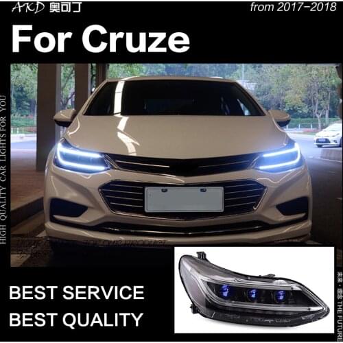 AKD Car Styling Head Lamp for Chevrolet Cruze Headlights 2017-2018 All New Cruze LED Headlight DRL Hid Bi Xenon Auto Accessories