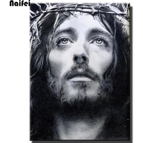 Full Square/Round Drill 5D DIY Diamond Painting "Jesus Religion" 3D Embroidery Portrait Rhinestones Cross Stitch Kit Home Decor