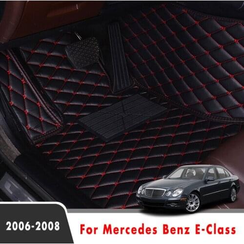 Car Floor Mats For Mercedes Benz E-Class 2008 2007 2006 Car Carpet Rugs Custom Styling Auto Interior Accessories Foot Pads Cover