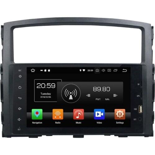 8" Android 8.0 Octa Core Car Stereo DVD Player for Mitsubishi Pajero V97 V93 2006-2016 Radio GPS Navigation WiFi USB Mirror-link