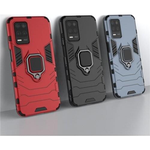 Holder Case For OPPO Realme Q3 Cover For Realme Q3 Coque Bumper Back Shockproof Magnetic Case For Realme V13 Q3 Q3i Fundas