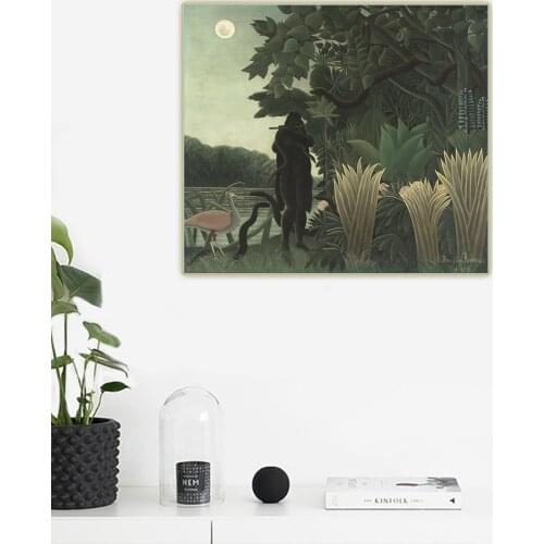 Citon Henri Rousseau《The Snake Charmer》Canvas Oil Painting Artwork Poster Picture Wall Background Decor Home Decoration