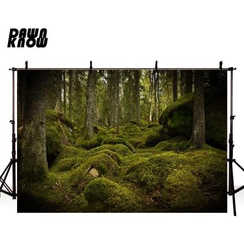DAWNKNOW Trees Photography Background Virgin Forest Fairy Tale Photographic Backdrops Photo Studio Children Photocall lv829