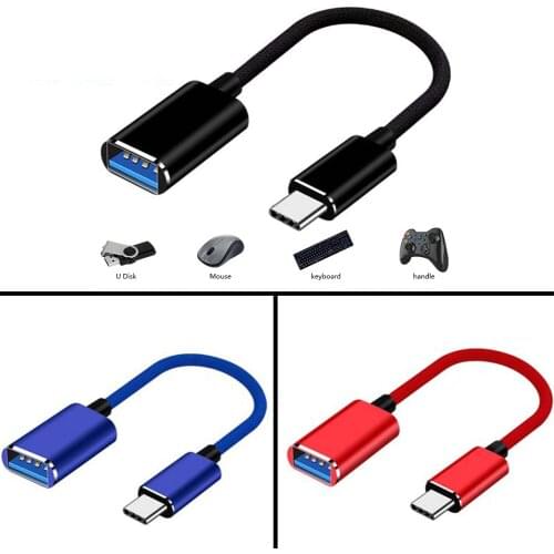 Type C Micro To USB 2 in 1 OTG Adapter Cable Charging and Data Sync For Android Smartphones Type-C Aluminum Shell OTG Converter