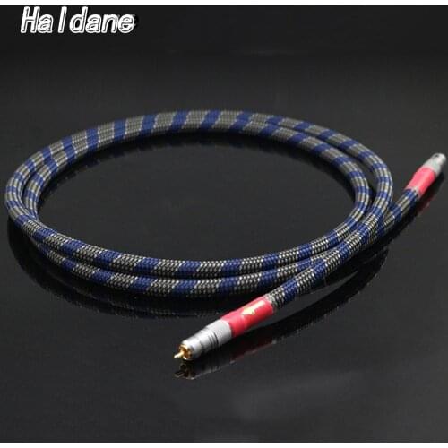 Haldane Pcs HiFi 8N OFC Ortofon Coaxial Cable DAC 75ohm hifi Digital RCA Cable with Nakamichi RCA Plug