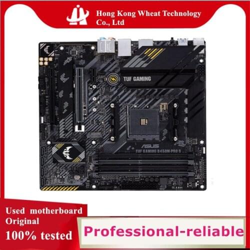 For ASUS TUF GAMING B450M-PRO S Motherboard Socket AM4 DDR4 For AMD B450M B450 Original Desktop Mainboard Used Mainboard