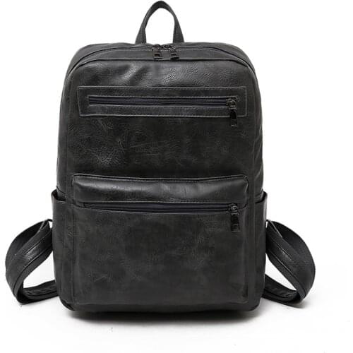 Fashion Women Men Backpack High Quality Leather Backpacks for Teenage Girls Boys Female Male School Shoulder Bag Bagpack mochila
