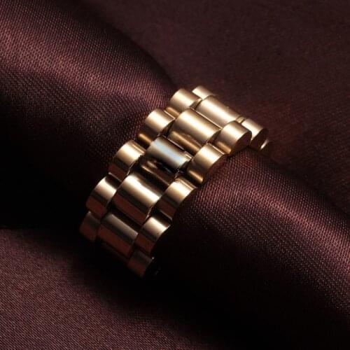 New Brand Crown Charm Link Men Women Finger Rings Jewelry Gift Shining Stainless Steel Speedometer Wedding Party Fashion Rings