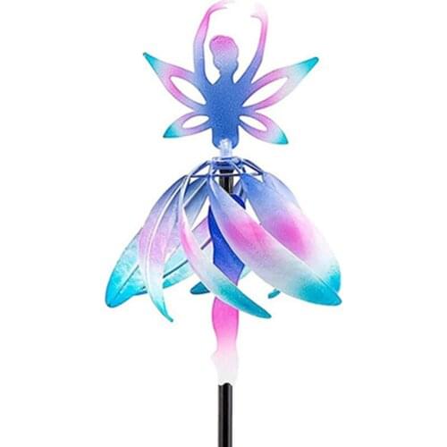 New Metal Fairy Ballerina Wind Chimes, Creative Whimsical Fairy Ballet Dancers Windmill Wind Chimes Metal Sculptures