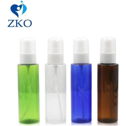 5pcs 100ml Plastic Dosage Cosmetic Dispenser Essential Oil Liquid Sprayer Lotion Bottling Foam Refillable Pump Bottle Have Cover