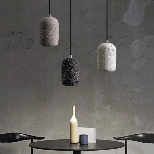 Nordic Cement Chandelier Display Window Indoor Living Room Creative Decoration Led Personality Design Bedroom Bedside Chandelier
