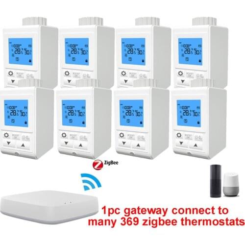 TRV Tuya Wifi Radiator Thermostat Valve Smart Life Digital LCD Display Temperature Controller Room Heating Thermostats