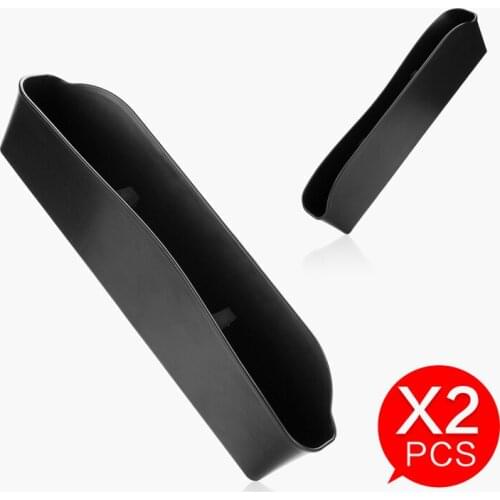 2Pcs Universal Seat Crevice Storage Stowing Tidying ABS Organizer Gap Pocket Phone key Card Coin Case for Renault Cilo Seat Leon
