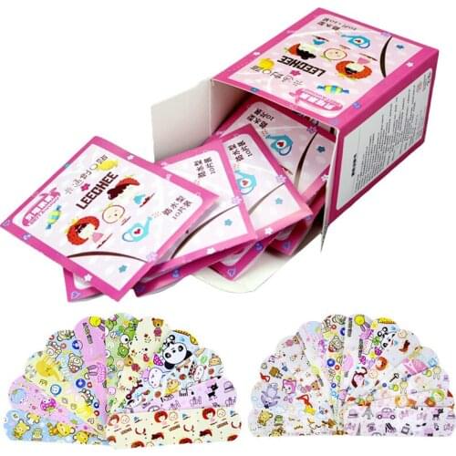 100 pcs Waterproof Breathable Cute Cartoon Band Aid Homeostatic Self Adhesive Bandage First Aid Kit Kit for Children